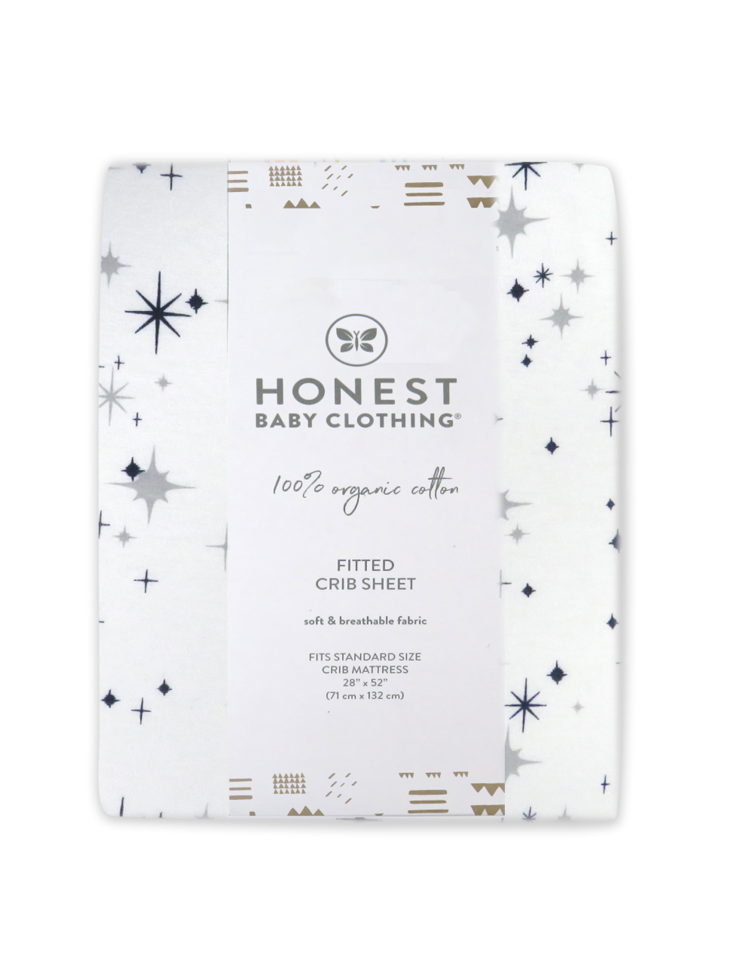 Honest Baby Clothing Organic Cotton Crib Sheet photo 3