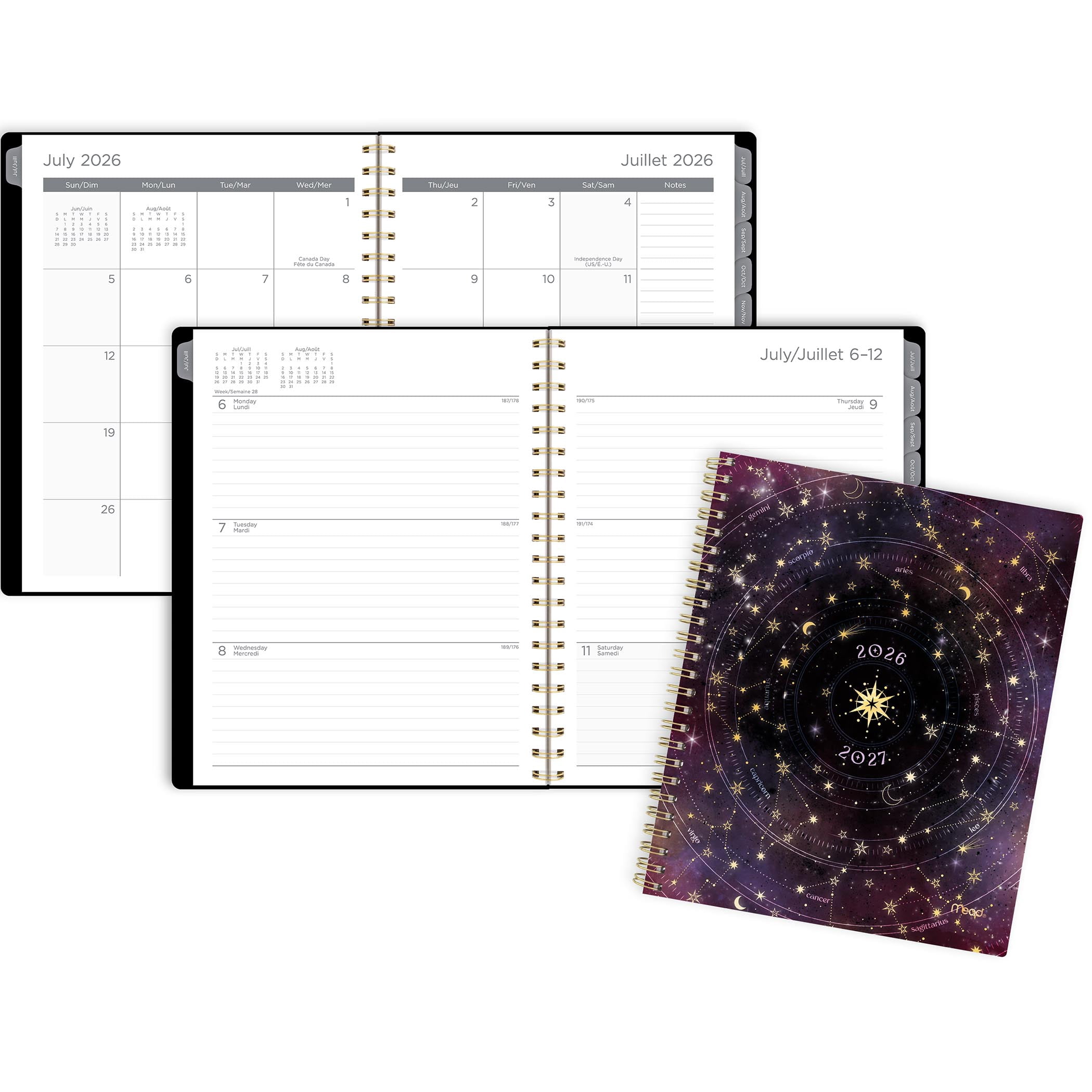 2026-2027 Mead Magic Stars Large Weekly and Monthly Academic Year Planner