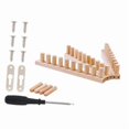 thumbnail image 3 of Telar de punto grueso con clavijas, marco de madera portátil, tablero para tejer a mano a ganchillo, ideal para principiantes, bufandas y adultos., 3 of 7