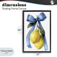 thumbnail image 4 of Stupell Industries Shabby Chic Sweet & Sour Lemons Black Floating Frame Canvas Art, 17 x 25, by Petals Prints Design, 4 of 8