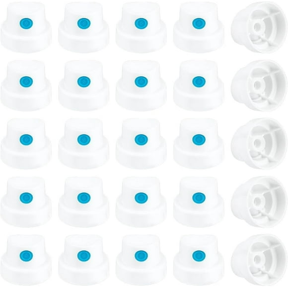 30 Pcs Spray Paint s Deep Sky Blue Spray Paint Replacement s Compatible PE Plastic Spray Nozzles