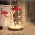 thumbnail image 2 of La Bella y la Bestia, rosa, flor encantada con luz LED en cúpula de cristal para Navidad, Día de San Valentín, Día de la Madre, cumpleaños, el mejor regalo para novia, esposa, mujer, ella, colorido Ormromra ZJWJ623-4, 2 of 3