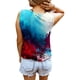thumbnail image 4 of Blusa sin mangas con cuello en V y estampado informal a la moda para mujer Fridja  gh7195, 4 of 5