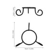 thumbnail image 2 of Black Iron Globe Stand for Crystal Ball Display Support 6 Inch Diameter, 2 of 8