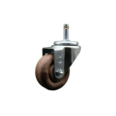 3 Inch High Temp Glass Filled Nylon Wheel Swivel 7/16 Inch Grip Ring Stem Caster