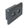 thumbnail image 1 of Riwesomey Cargador USB negro para coche, cargador de coche de doble enchufe con luz indicadora de LED, salida USB, USB Dual para coche Accesorios para vehículos recreativos, 1 of 6
