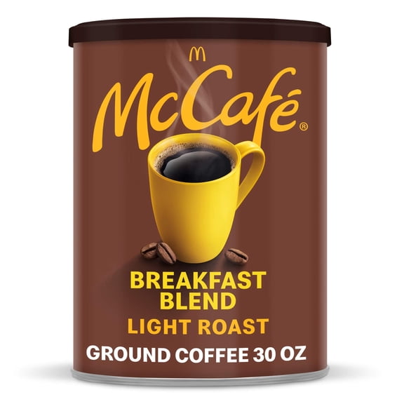 McCafe Breakfast Blend, Light Roast Ground Coffee, 30 oz Canister VT1