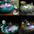 thumbnail image 5 of Compact 4.6cm Ultrasonic Mist Maker & Humidifier | 12-LED Multi-Color Light Fogger | No Heat/Chemicals for Magical Atmosphere & Air Quality, 5 of 5