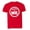 Red, variant on PleaseMeTees™ Youth From Born Made In Maine Me Logo Label Tag HQ Tee