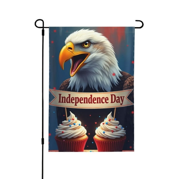 Patriotic American Eagle Independence Day Garden Flag DoubleSided 12x18 Inch Summer Outdoor Yard Flag Festive Holiday Decoration For House Porch Lawn