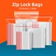 thumbnail image 1 of 100PCS 0.08M Resealable Zip Lock Bags Transparent with Red Edge Clear Zipper Poly Bag Reclosable Storage Plastic Pocket for Food He Qiyong unisex, 1 of 1