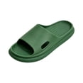 thumbnail image 2 of NexTorq Women & Men Shower Slippers Open Toe House Slides Bathroom Sandals, Army Green, 5.5, 2 of 4