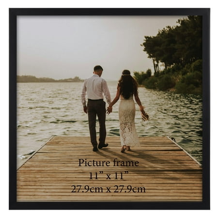 Black 11x11 Picture Frame（1 Pack）, Classic Picture Frames 11x11 for Tabletop Wall Vertical or Horizontal Display