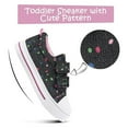 thumbnail image 6 of Bocca Kid's Walking Sneakers Black Dots Girls Canvas Shoes Size 10, 6 of 6