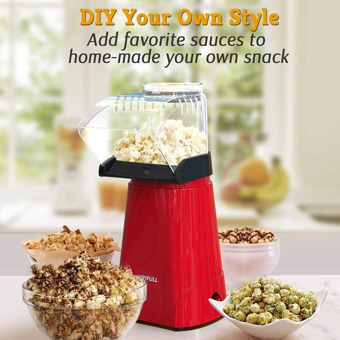 Decakila Hot Air Popcorn Popper, Pop Popcorn Maker, oil-free, low-fat