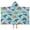 Blue Cartoon Dinosaurs-1, variant on Blue Cartoon Dinosaurs Party Pattern Hooded Bath Towel,50"x30" for Ages 3 To 12 Kids, Quick Dry Lightweight Soft Microfiber Hood Beach Towel Cover Up for Kids
