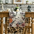 thumbnail image 2 of Jack-O''-Lantern Pumpkin Floral Ghost Halloween Table Runner, Eucalyptus Kitchen Dining Table Decoration for Home Party Decor 13x72 Inch, 2 of 6