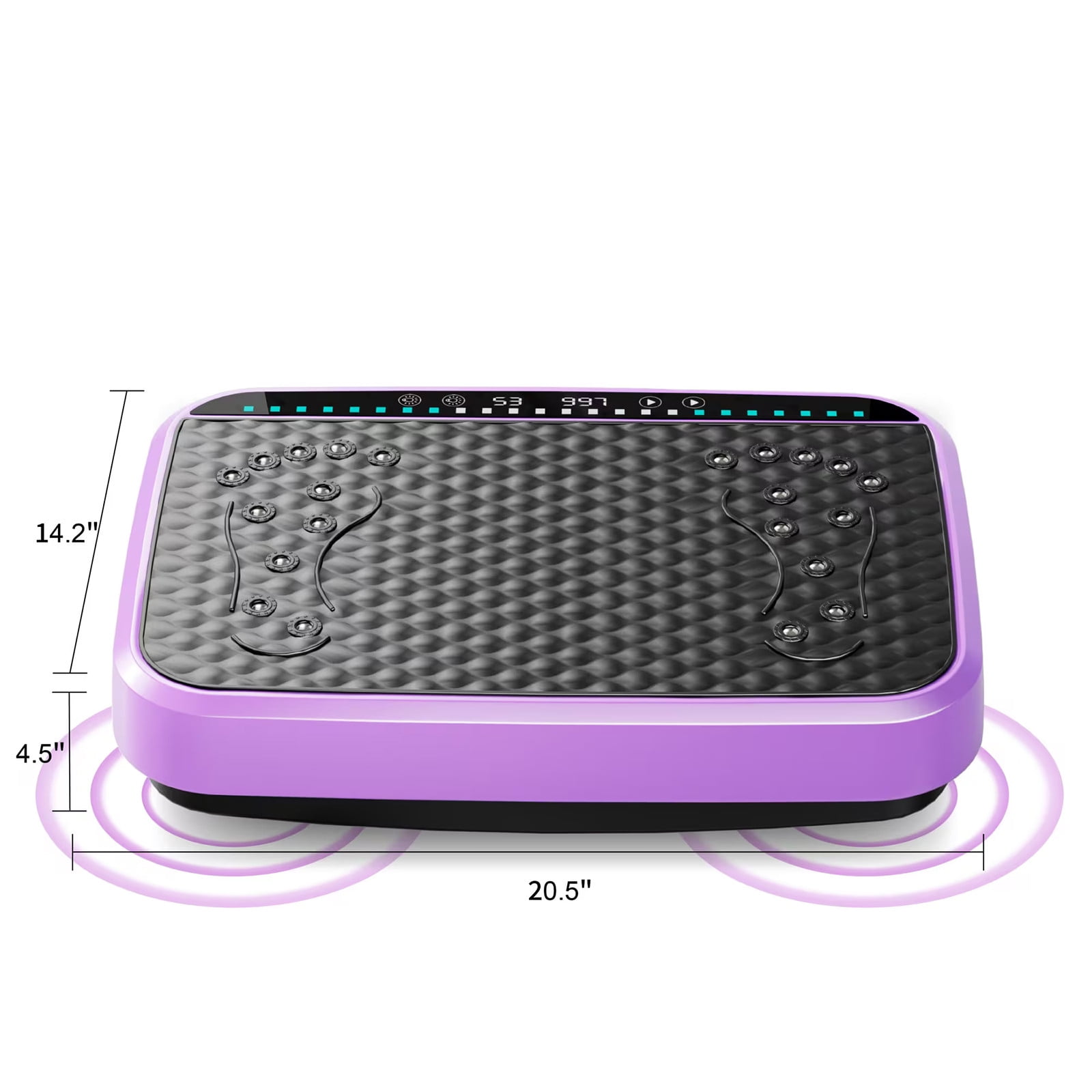 WEGFTDUOP Vibration Plate Exercise Machine with 120 Speed Levels - Vibrate Stand Shake-Whole Body Workout Platform for Weight Loss & Lymphatic Drainage