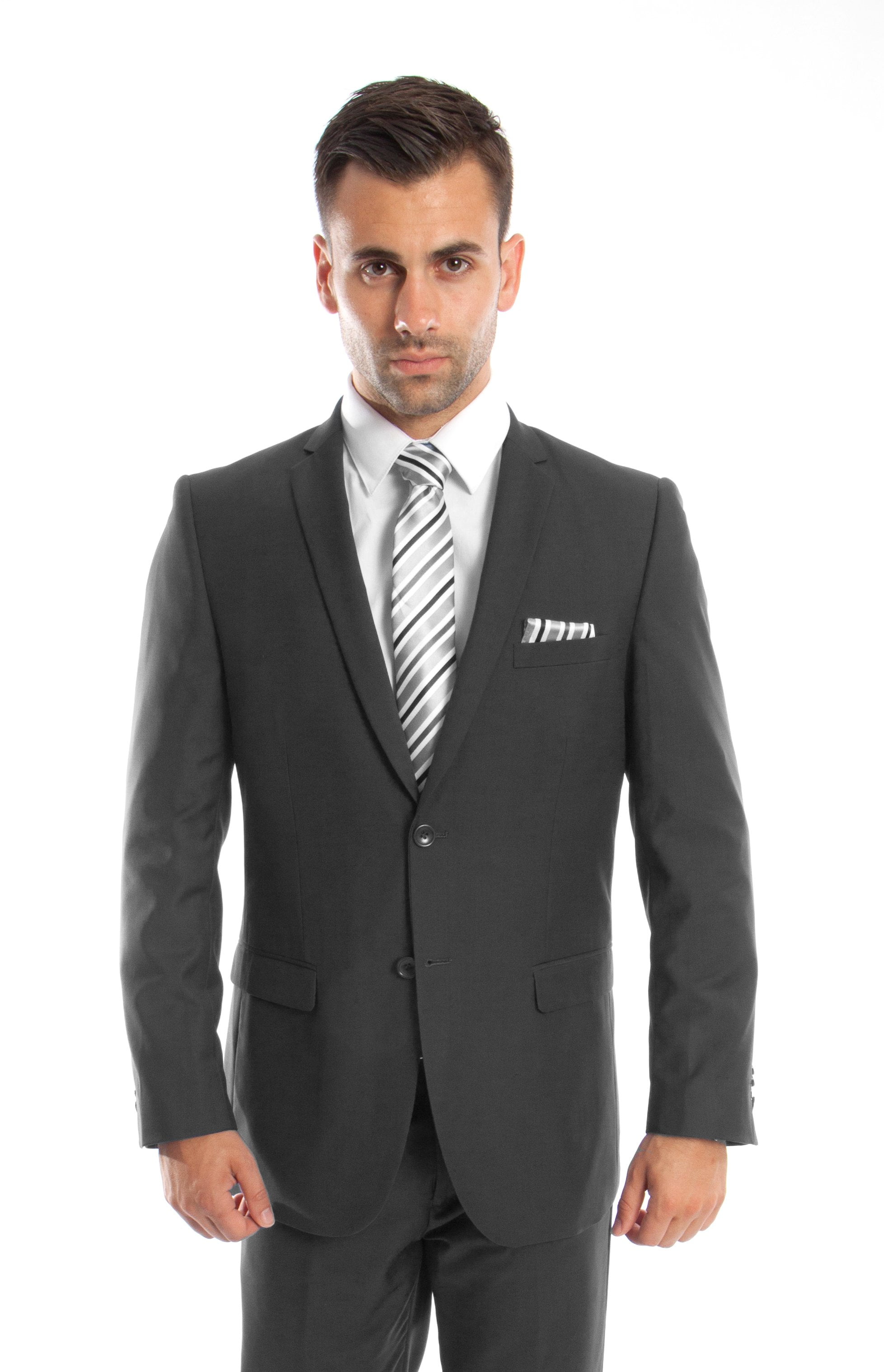 Fuchsia Men's Casual 2 Piece Suit Notch Lapel Flat Tuxedos Set CN466 main image 0
