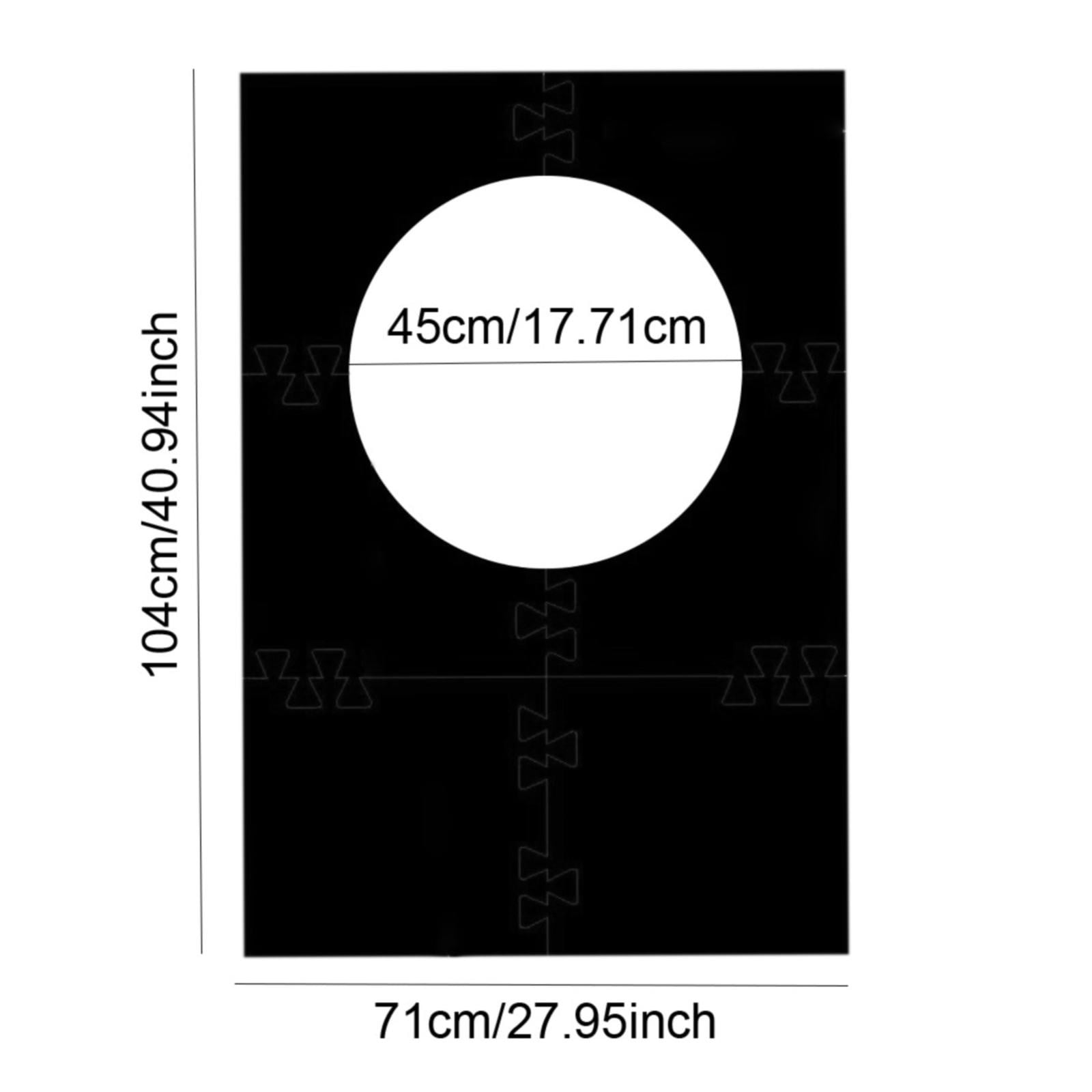 XUYAN 4pc Dartboard Surround Wall Protector Black Red Blue Three Sizes Dartboard Surround Wall Protector Black Dartboard Backboard Protector for Dart Board Area Backer Dart Board Backing