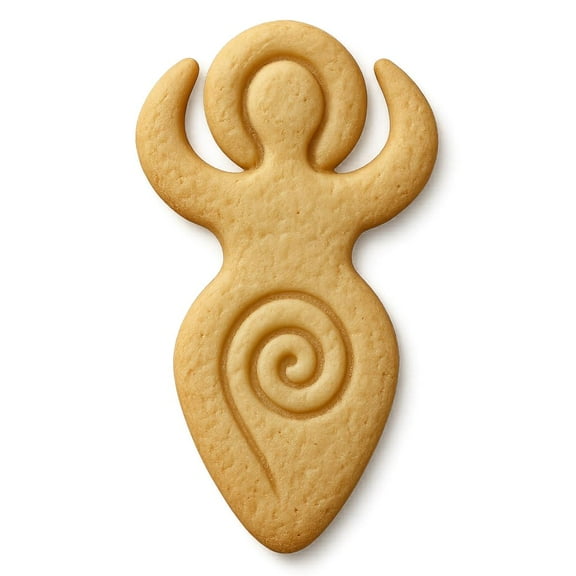 Spiral Goddess Cookie Cutter & Stamp 4x2.5" for Baking Fondant Clay Embosser