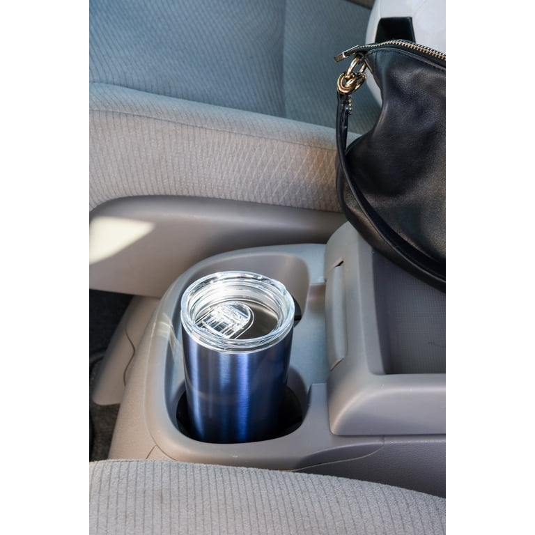 Mainstays Stainless Steel Double Wall Tumbler, Blue, 16 oz 