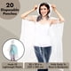 thumbnail image 4 of Ponchos de emergencia desechables de plástico transparente con capucha Juvale (para mujer), talla regular, 4 of 8