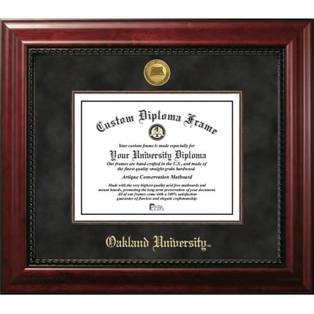 Campus Images MI984EXM-1185 8.5 x 11 in. Oakland University Executive Diploma Mahogany Frame