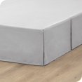 thumbnail image 3 of Pleated Bed Skirt - 15-Inch Tailored Drop Easy Fit Light Grey California King, 3 of 5
