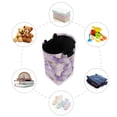 thumbnail image 7 of Yayeee Freestanding Laundry Hamper with Handle Collapsible Large Storage Basket for Clothes, Pastel Purple Marble Pattern, 7 of 7
