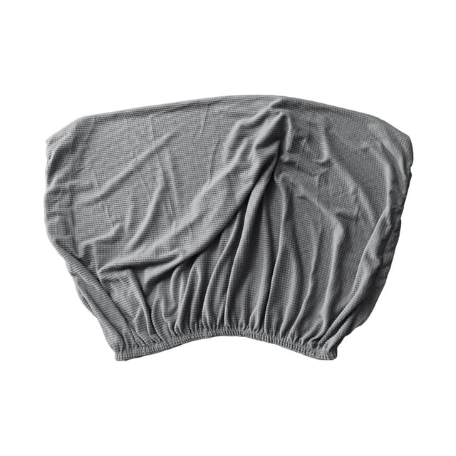 Funda para cabecera de cama elástica de 47'', extraíble y antipolvo, con respaldo Gris