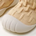 thumbnail image 7 of Ferjadq Baby Sock Shoes Soft Rubber Sole Non Slip Knit Upper Indoor Outdoor Learning Walk Socks for Infant Yellow,6-9 Months, 7 of 7