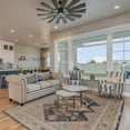 thumbnail image 2 of Linon Great Zero Harlon Machine Made Polyester 8'x10' Rug in Ivory, 2 of 6
