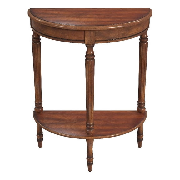 Butler Bellini Antique Cherry Demilune Console Table