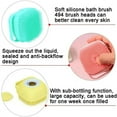 thumbnail image 2 of POINTERTECK Pet Dog Bath Brush Soft Silicone Dog Shampoo Brush , Brush Hair Fur Grooming Cleaning Brush Soft Shampoo Dispenser(Blue), 2 of 11