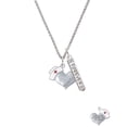 thumbnail image 2 of Delight Jewelry Silvertone Nurse's Prayer Heart - Lord Guide Silvertone Forever Bar Charm Necklace, 23", 2 of 4