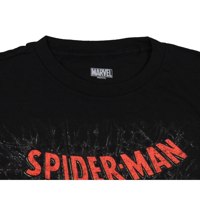 Marvel Men's Spider-Man Symbiote Black Suit Graphic Print Adult