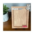 thumbnail image 4 of Peace and Love Wooden Picture Frame with Stand, 5x7 Photo Display, Wall Mount Included, 4 of 6