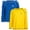 Royal/Yellow, variant on Quad Seven Boys' Rash Guard Shirt - 2 Pack Long Sleeve Swim Shirt (Size: 2T-18)