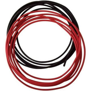 GearIT 8 Gauge Wire (50ft Each- Black/Red) Copper Clad Aluminum CCA -  Primary Automotive Wire Power/Ground, Battery Cable, Car Audio Speaker, RV  Trailer, Amp, Wielding, Electrical 8ga AWG - 50 Feet 
