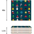 thumbnail image 3 of FMSHPON Merry Christmas Set of 8 Coaster for Drinks, Absorbent Ceramic Stone Coasters Cup Mat with Cork Base for Home Kitchen Room Coffee Table Bar Decor, 3 of 4