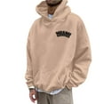 thumbnail image 1 of Chandail à Capuche Décontracté pour Hommes avec Imprimé Lettre Automne Hiver Mode Manches Longues chandail Confortable Mode Urbaine, 1 of 9