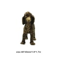 thumbnail image 3 of Toystoory Bonita estatua de perro, pequeño adorno delicado simulado, figuritas de caniche ligeras, accesorios decorativos de escritorio, decoración del Decoración Toystoory HA077113-00, 3 of 6