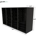 thumbnail image 2 of AdirOffice Wood Adjustable 36 Compartment Literature Organizer, Black 2 Pack, 2 of 10