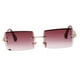 thumbnail image 2 of 2x Gafas de terre para mujer Gafas de terre 400 Gafas modernas para verano, playa, festival Yuyangstore Gafas de sol rectangulares para mujer, 2 of 8