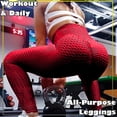 thumbnail image 5 of QRIC High Waist Butt Lifting Anti Cellulite Workout Leggings for Women Yoga Pants Tummy Control Leggings Tight, 5 of 7