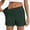 Shorts-A138Green, variant on Plus Size Shorts for Women Pull on Stretchy Trendy Shorts with Pockets Summer Loose Fit Straight Leg Casual Shorts Beach Travel Bottoms Gray XXXL
