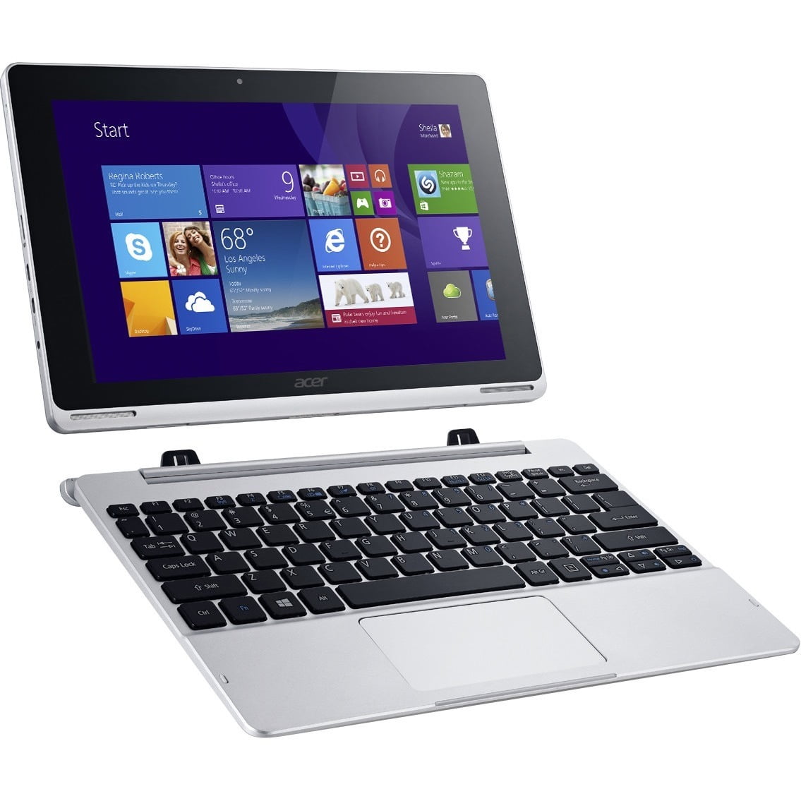 Acer Switch One 10 10.1" Touchscreen 2in1 Laptop, Intel Atom x5 x5Z8300, 2GB RAM, 32GB SSD