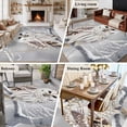 thumbnail image 5 of 6'x9' Area Rugs, Winter Owl Indoor Outdoor Area Rug for Living Room Bedroom, Country Birds Animal Tree Branches Snow Washable Bathroom Rugs Kitchen Floor Carpet Mats Home Decor Aesthetic, 5 of 8