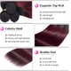 thumbnail image 4 of Extensiones de cabello Nuailisex 1b/99j Burgundy Straight 50-60 cm, 4 of 8